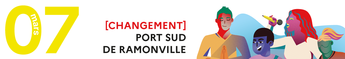 le lieu du jeudi 7 mars est le port sud cap de Ramonville - cap sur l'égalité