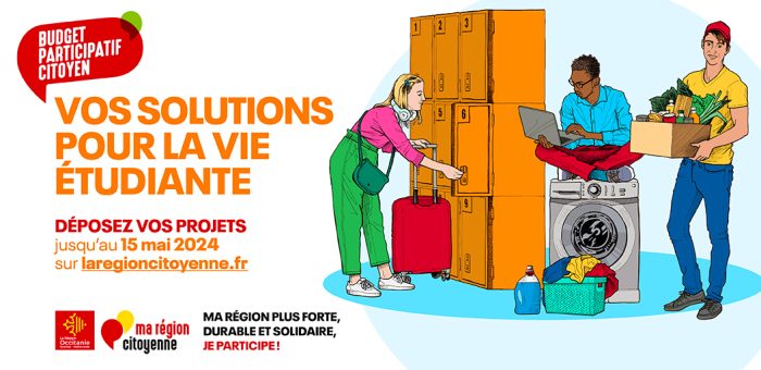 Découvrez le budget participatif sur les initiatives étudiantes "Vos solutions pour la vie étudiante" de la Région Occitanie 1 Actu BPE Region
