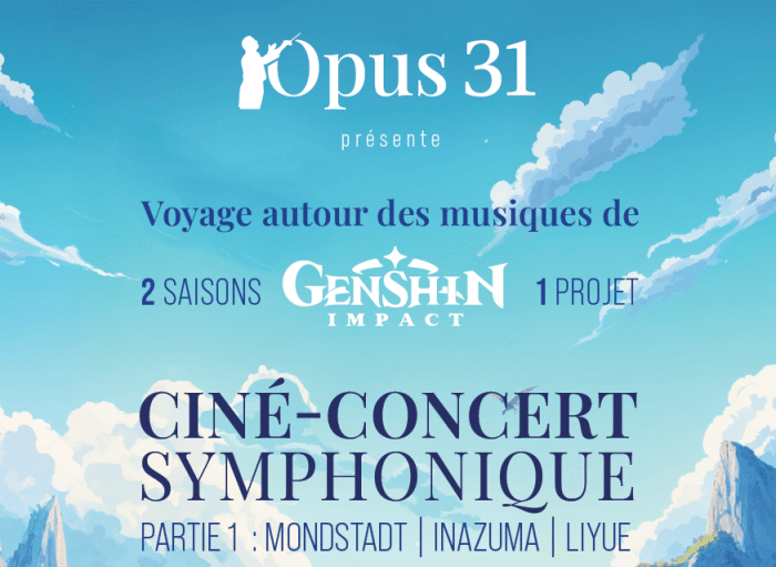 Ciné-concert symphonique 1 Actu opus 31