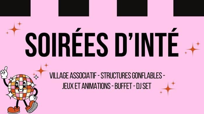 Viens profiter des soirées d'inté ! 1 Affiche soirees dete 1